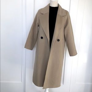Double faced wool coat